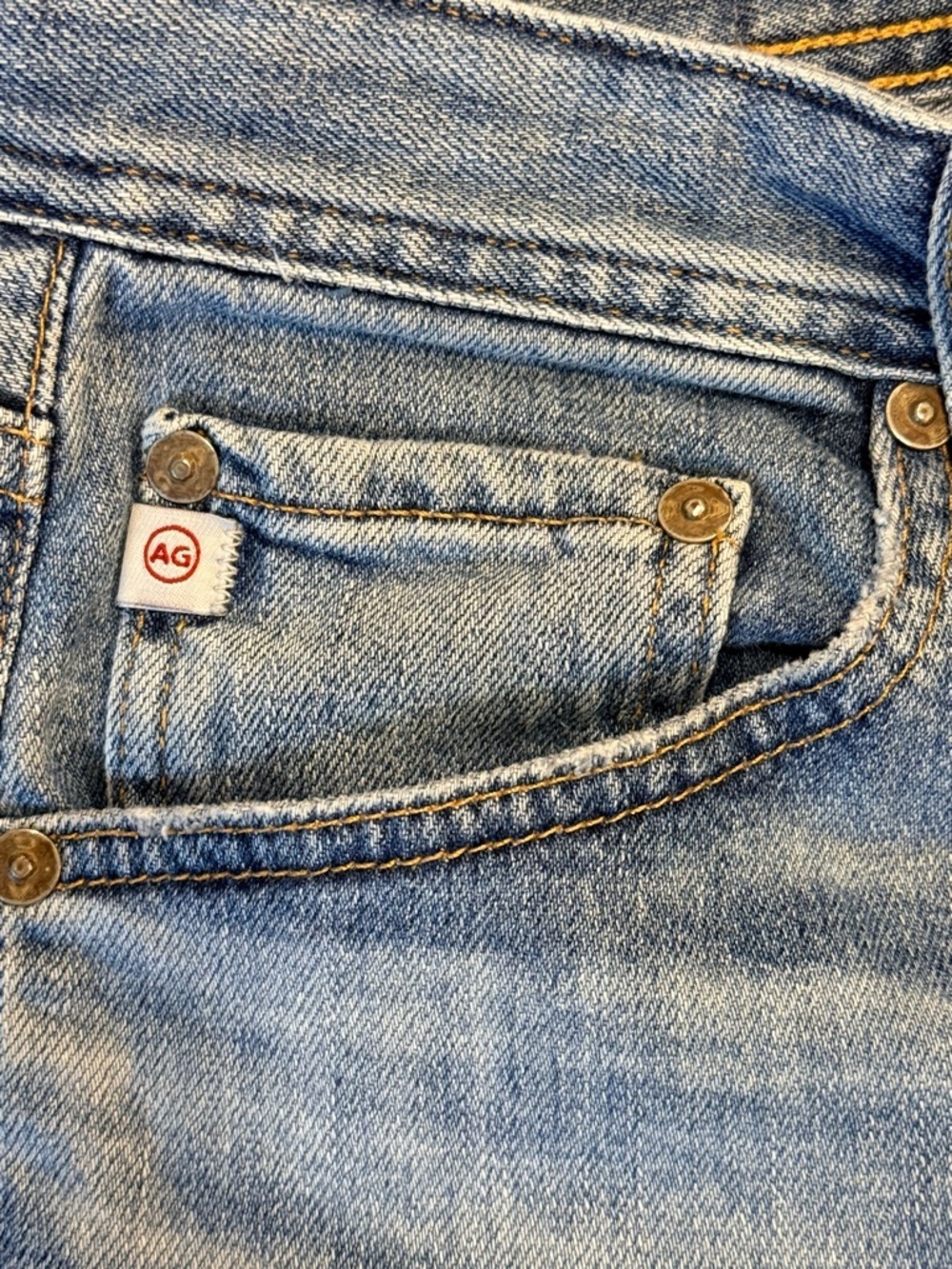 AG Adriano Goldschmied Everett Slim Straight Jeans 30x33 Medium Wash - Picture 7 of 8